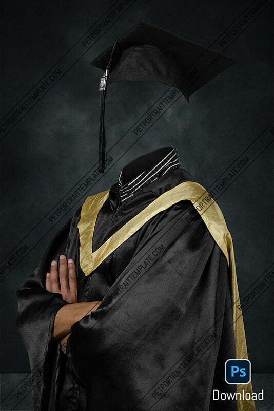 Pet Portrait Template Graduate