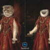 Renaissance Pet Portrait Template King's